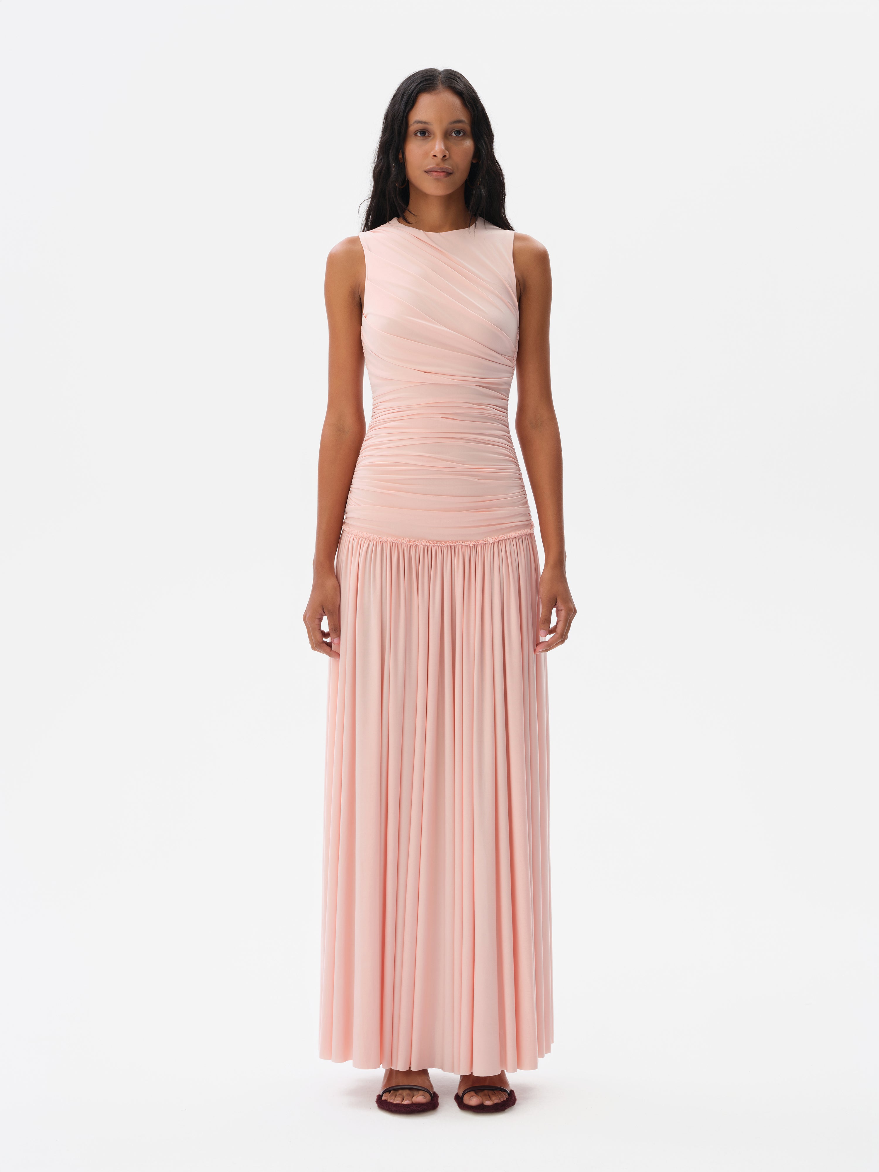 ALINA - Open-back ruched maxi jersey dress by SIEDRS | Official website ALINA - Open-back ruched maxi jersey dress by SIEDRS | Official website