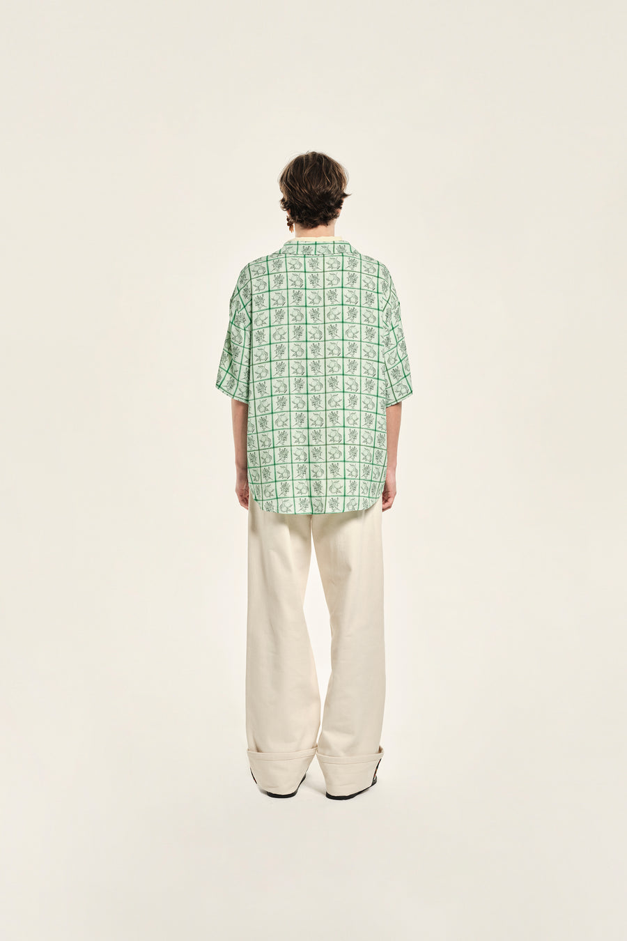 ANDERSON - Straight-leg pants with folded hems