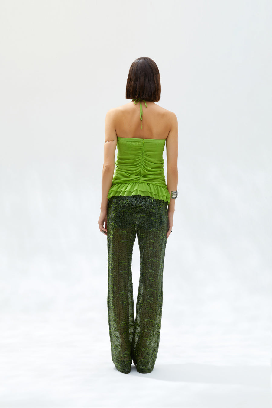NEDI - Sequin embellished wide-leg pants