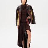 ADELINE - Open-back ruched maxi dress