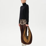 AFRA - Low-rise printed velvet mini shorts