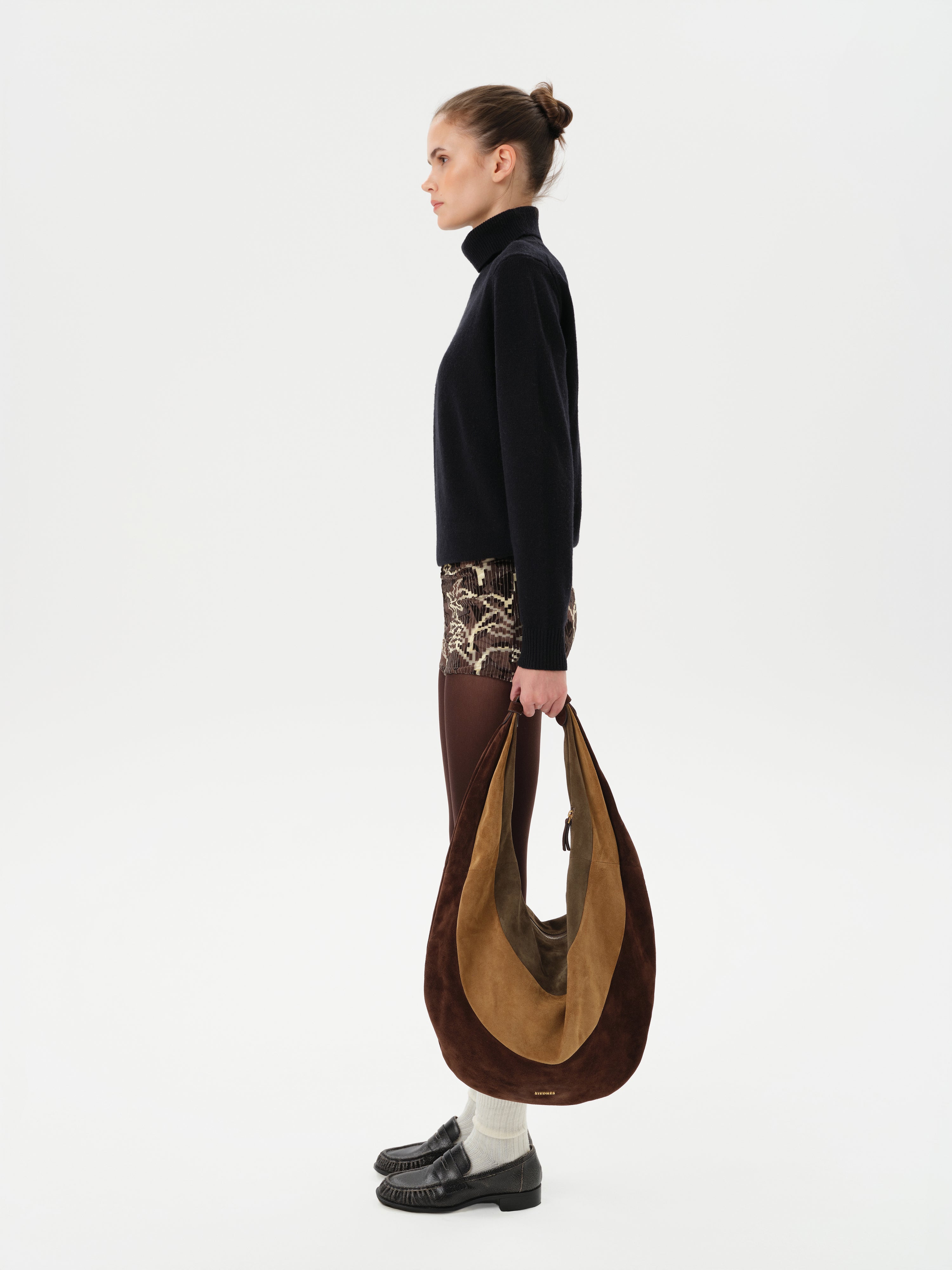 AFRA - Low-rise printed velvet mini shorts