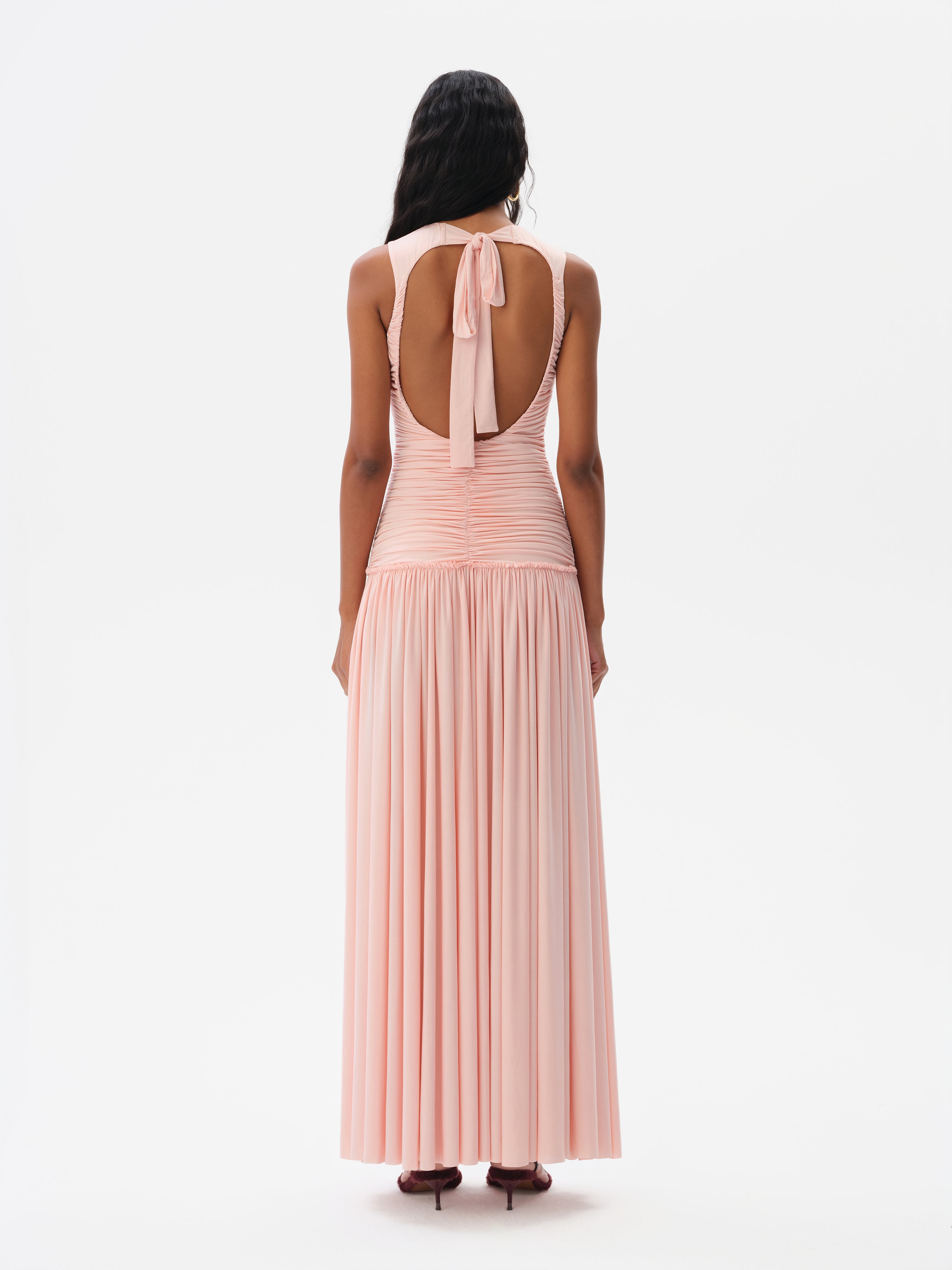 ALINA - Open-back ruched maxi jersey dress by SIEDRS | Official website ALINA - Open-back ruched maxi jersey dress by SIEDRS | Official website