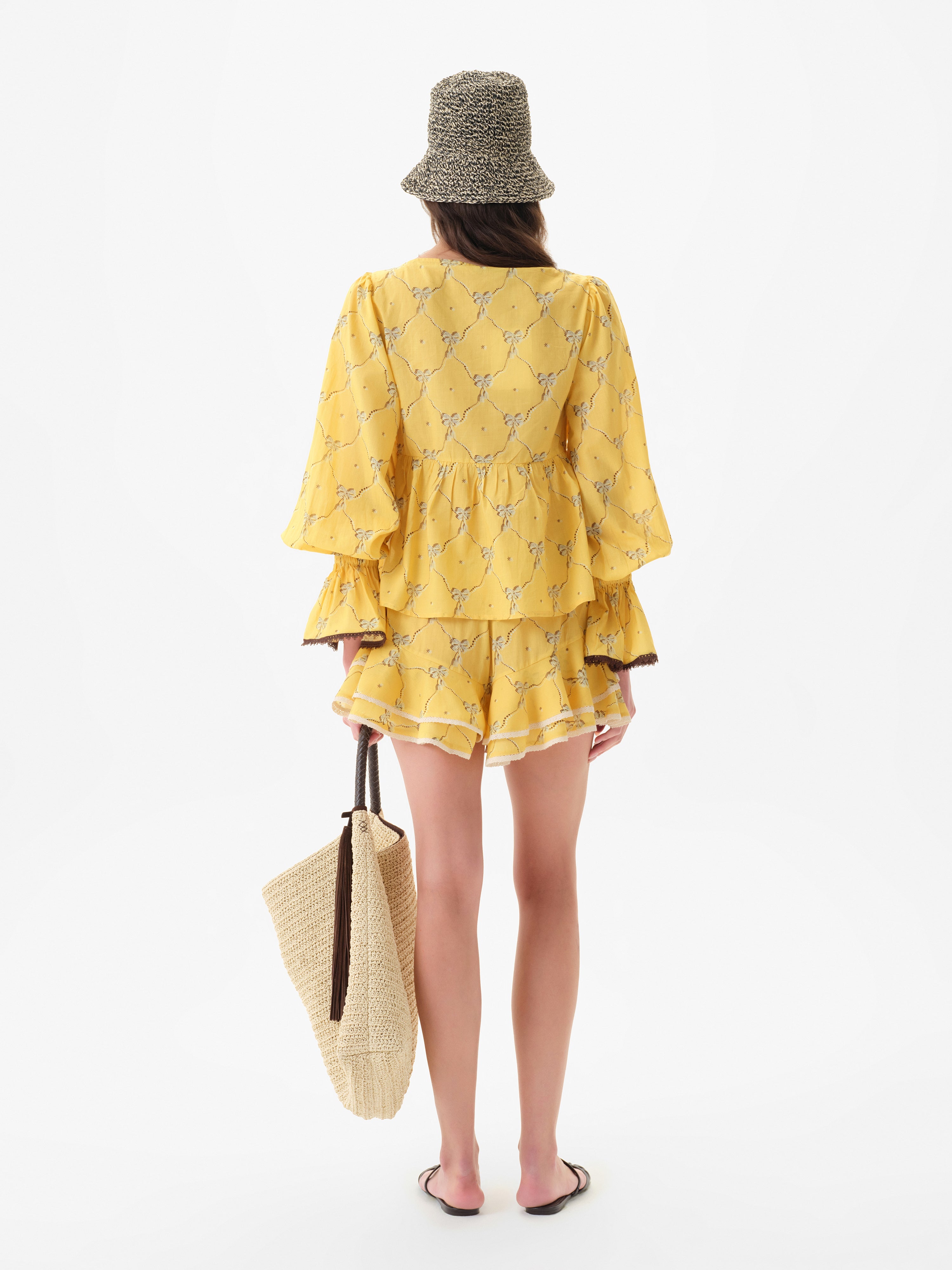 ALTEA - Ruffled mini skort