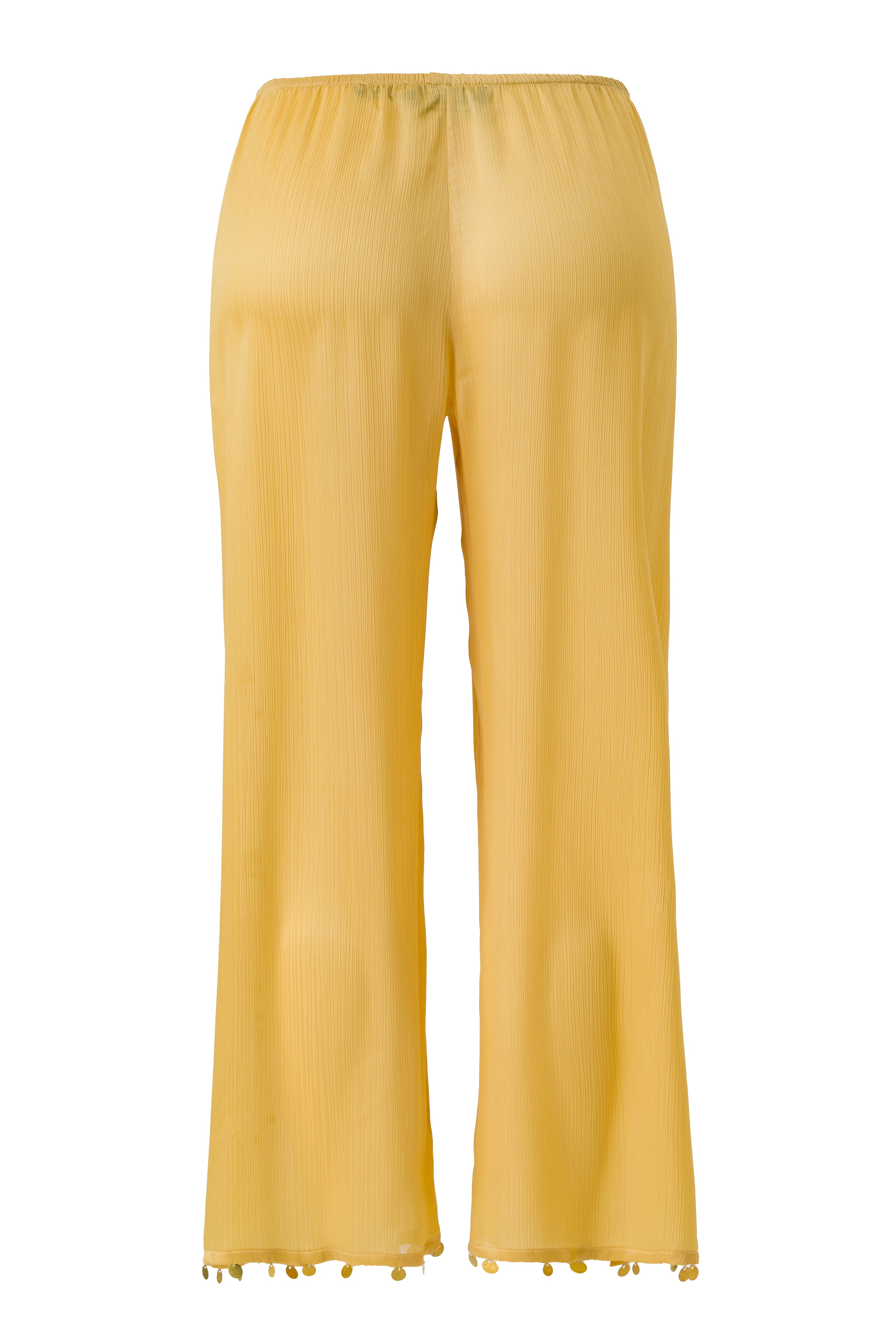 AURILIE - Bead-embellished crop leg pants