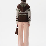 BACYS - Zip-up Fair Isle cardigan