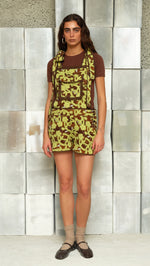 BILLIE - Open-back floral gabardine jumpsuit