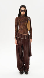 BLANCHE - Studded wrap-style pants