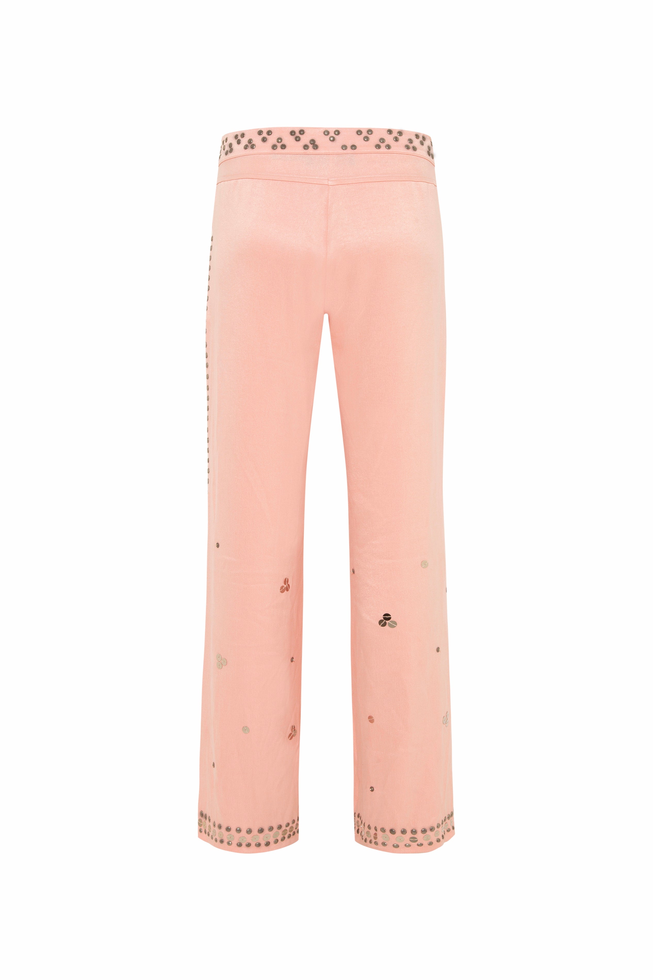 BRITY - Low-rise straight-leg embellished pants