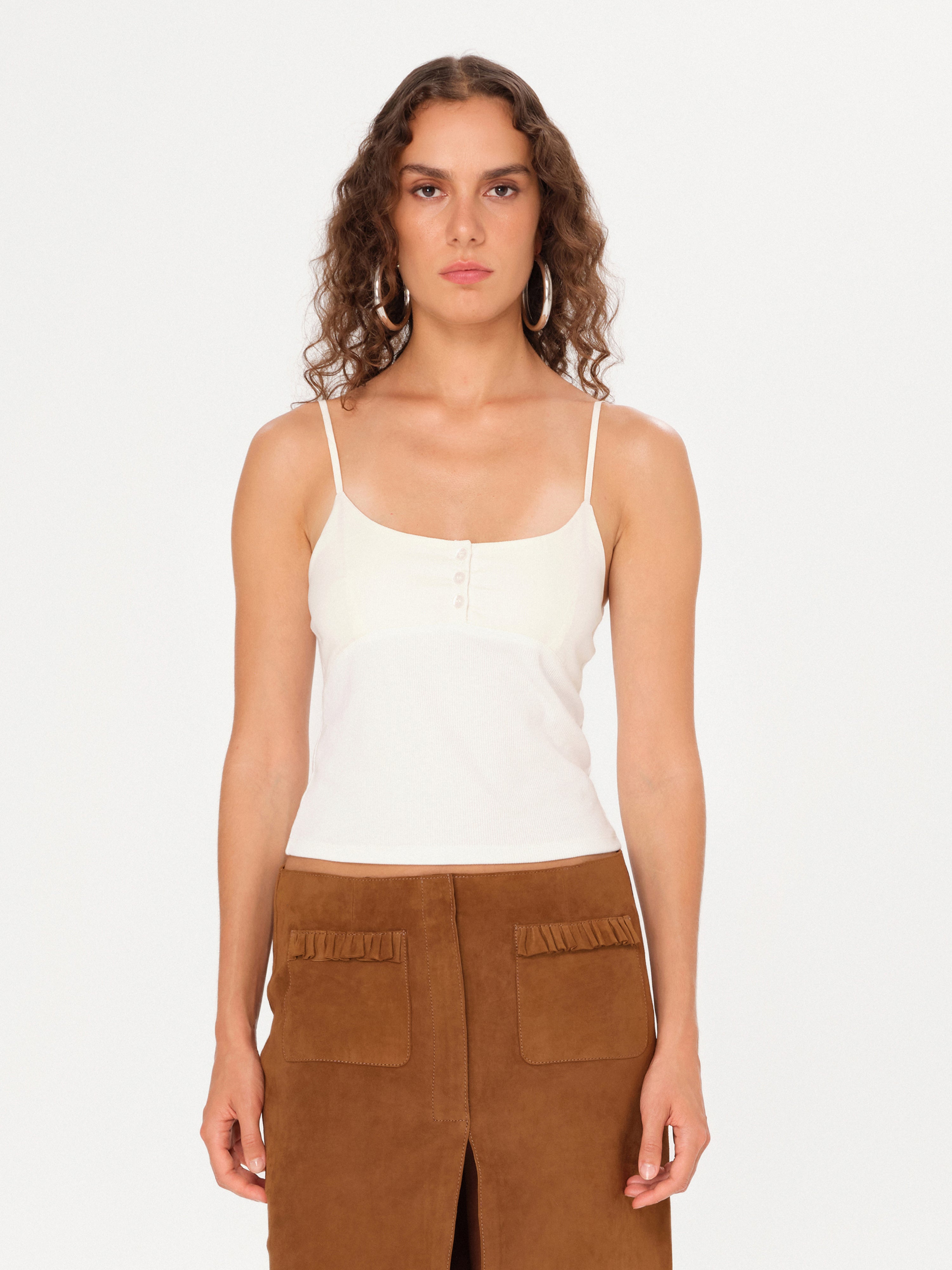 DUBY - Low neck tank top