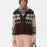 BACYS - Zip-up Fair Isle cardigan