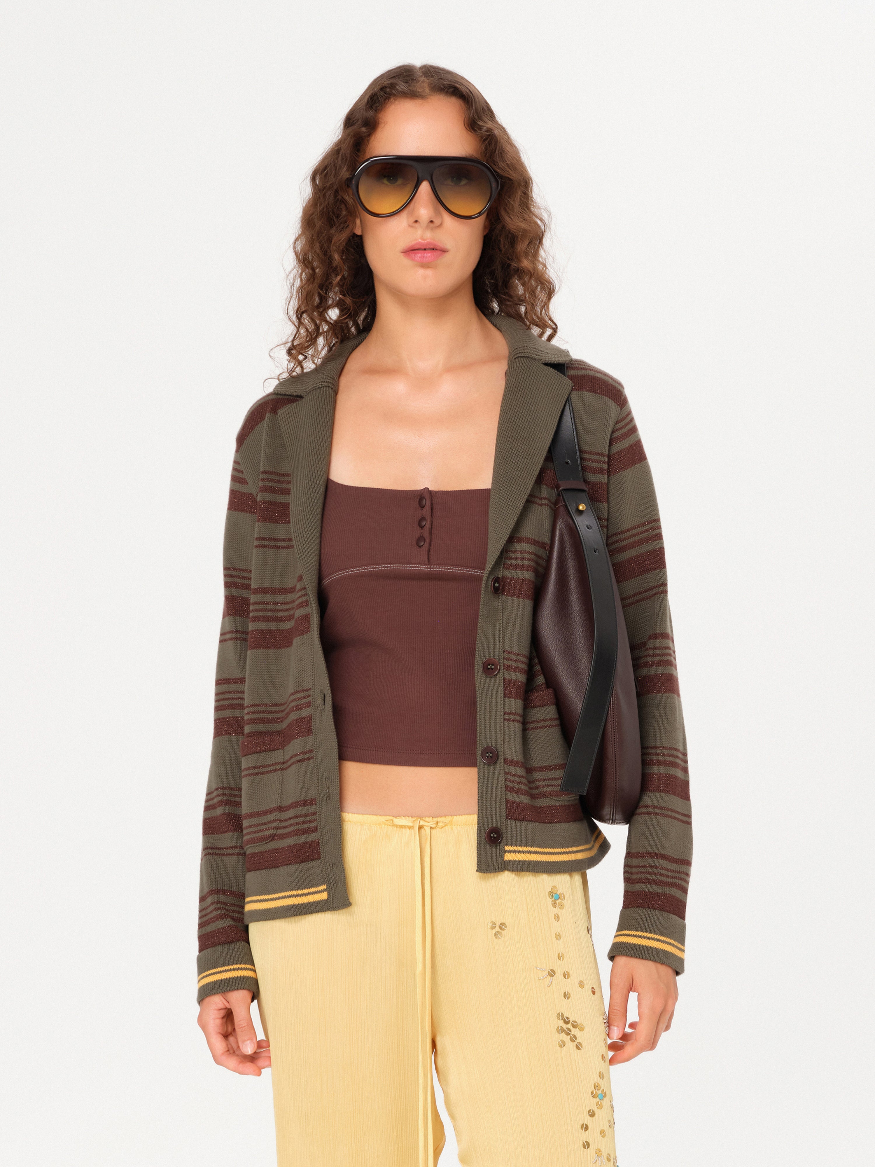 NERIAN - Striped cardigan