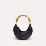 CHÉRIE SMALL - Mini hobo bag with metal top handle