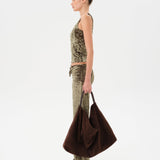 CALI - Velvet devoré printed tank top