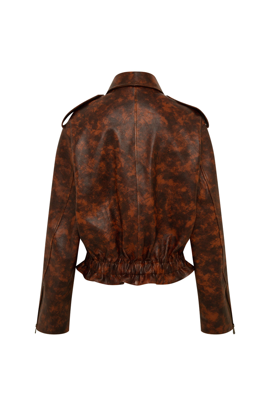 CARLA - Leather bomber jacket