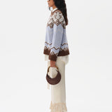 CELESTE - Wool jacquard-knit sweater