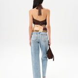 DAKY - Hem detailed low-rise straight-leg jeans