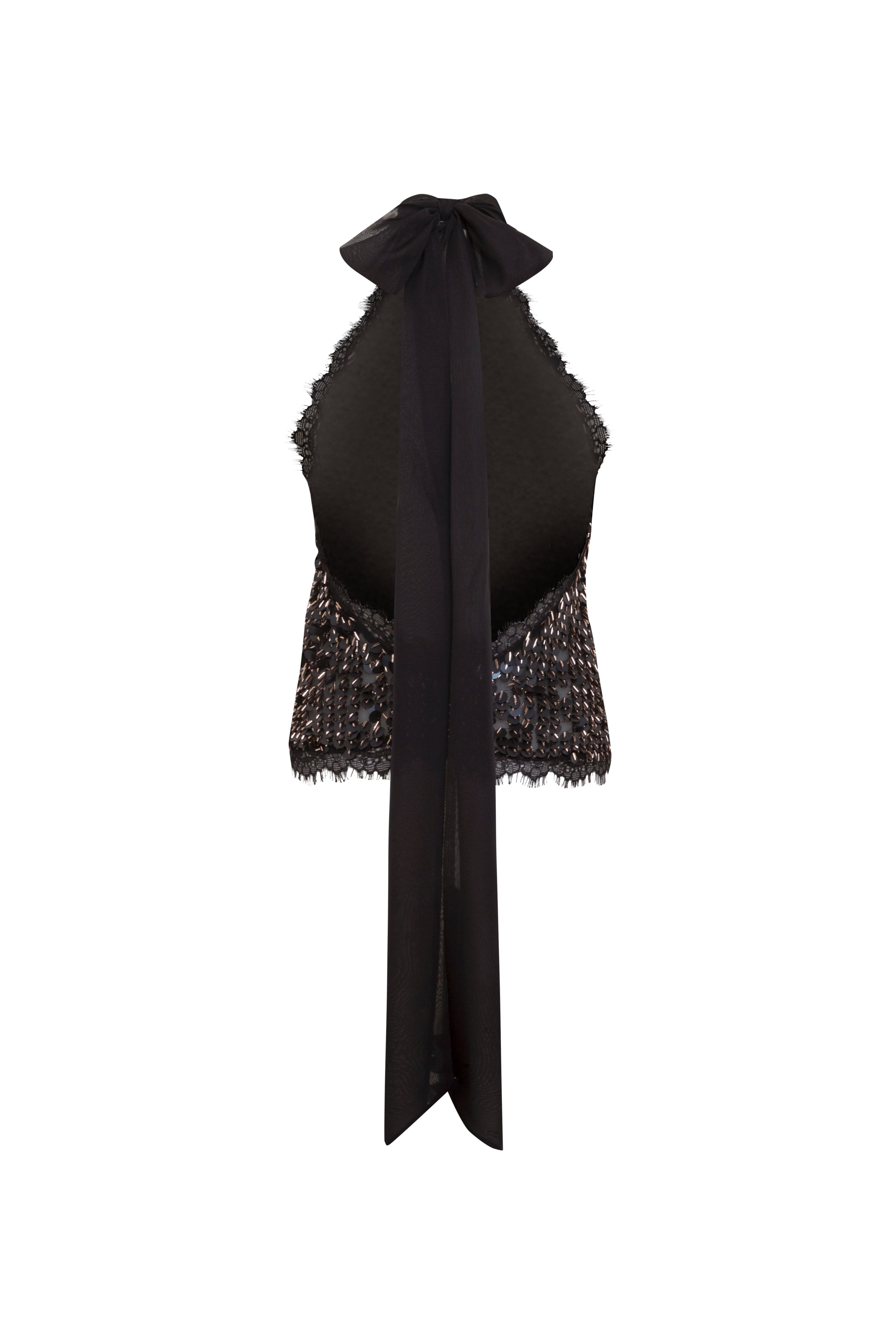 DARCY - Sequin embellished lace top
