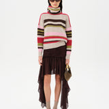 DOMNA - Striped knit turtleneck sweater