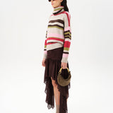 DOMNA - Striped knit turtleneck sweater
