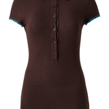 DUNIE - Blanket-stitched playsuit