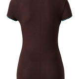 DUNIE - Blanket-stitched playsuit