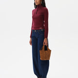 ELORA - High neck cashmere-wool knit