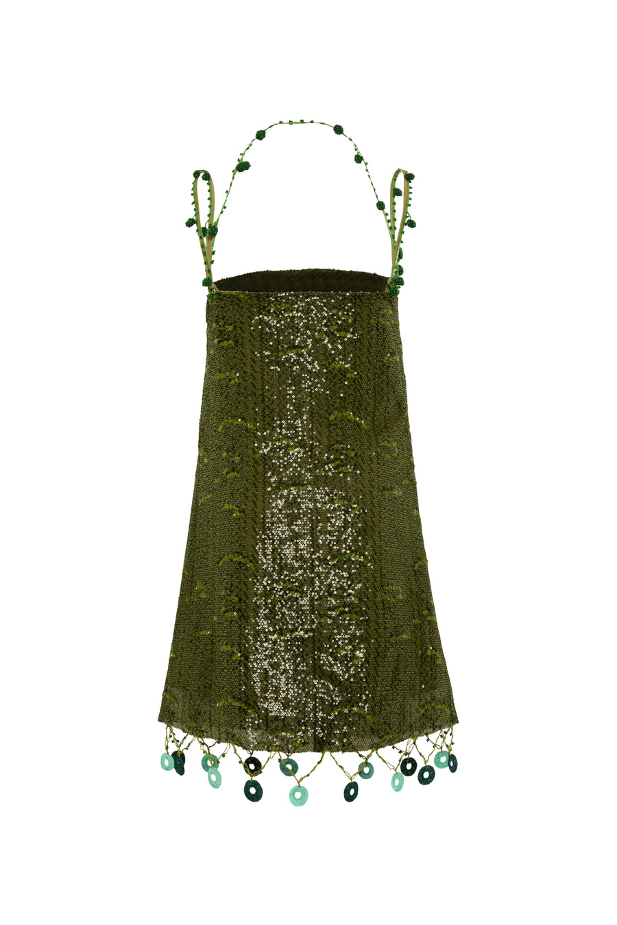 ENTA - Bead-embellished sequined mini dress