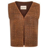 ENTY - Woven leather vest