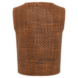 ENTY - Woven leather vest