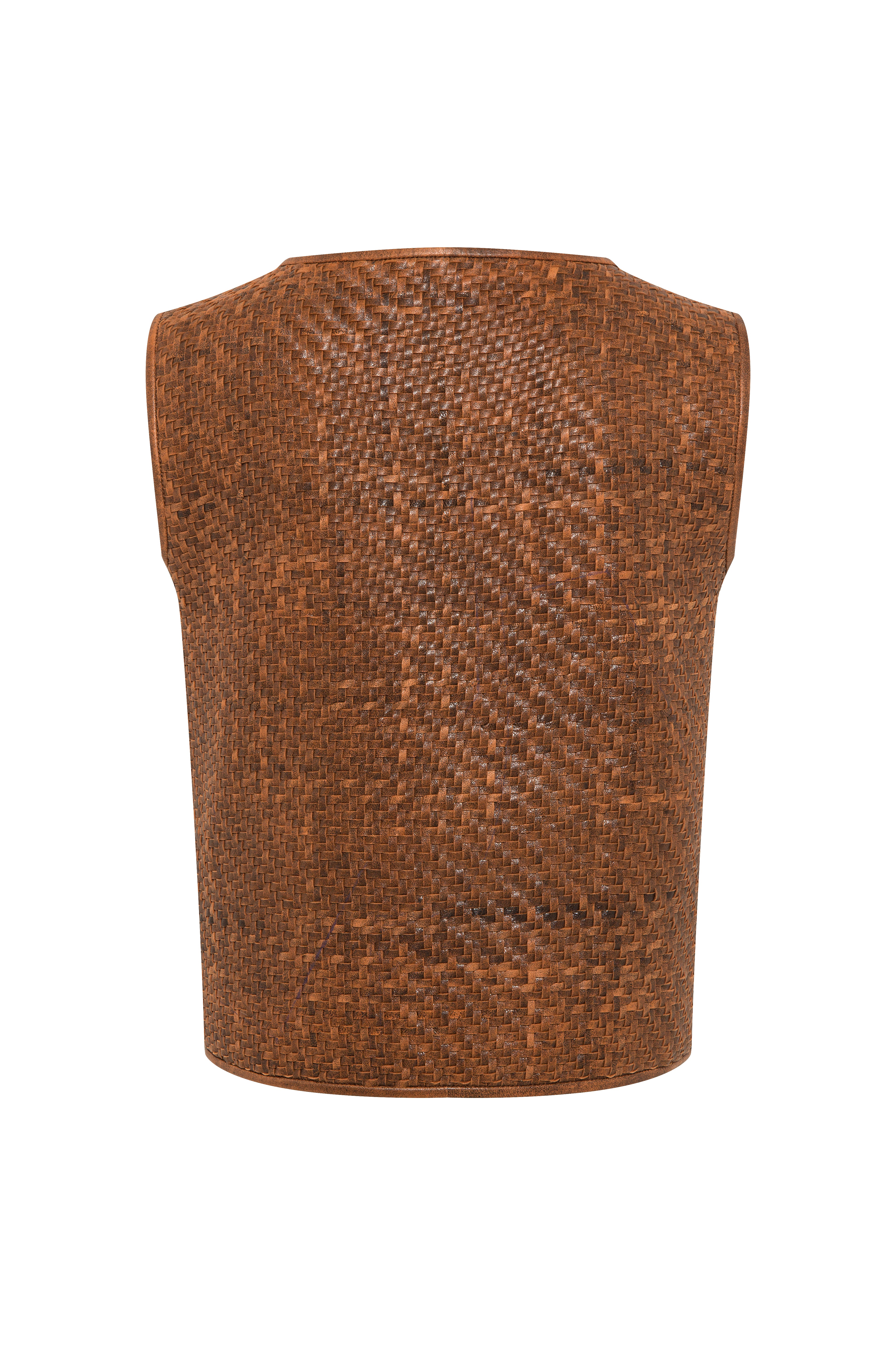 ENTY - Woven leather vest