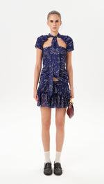 FIORA - Open-back ruched top