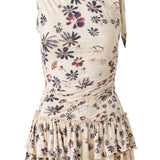 FLORIANA - Floral-printed ruffled mini dress