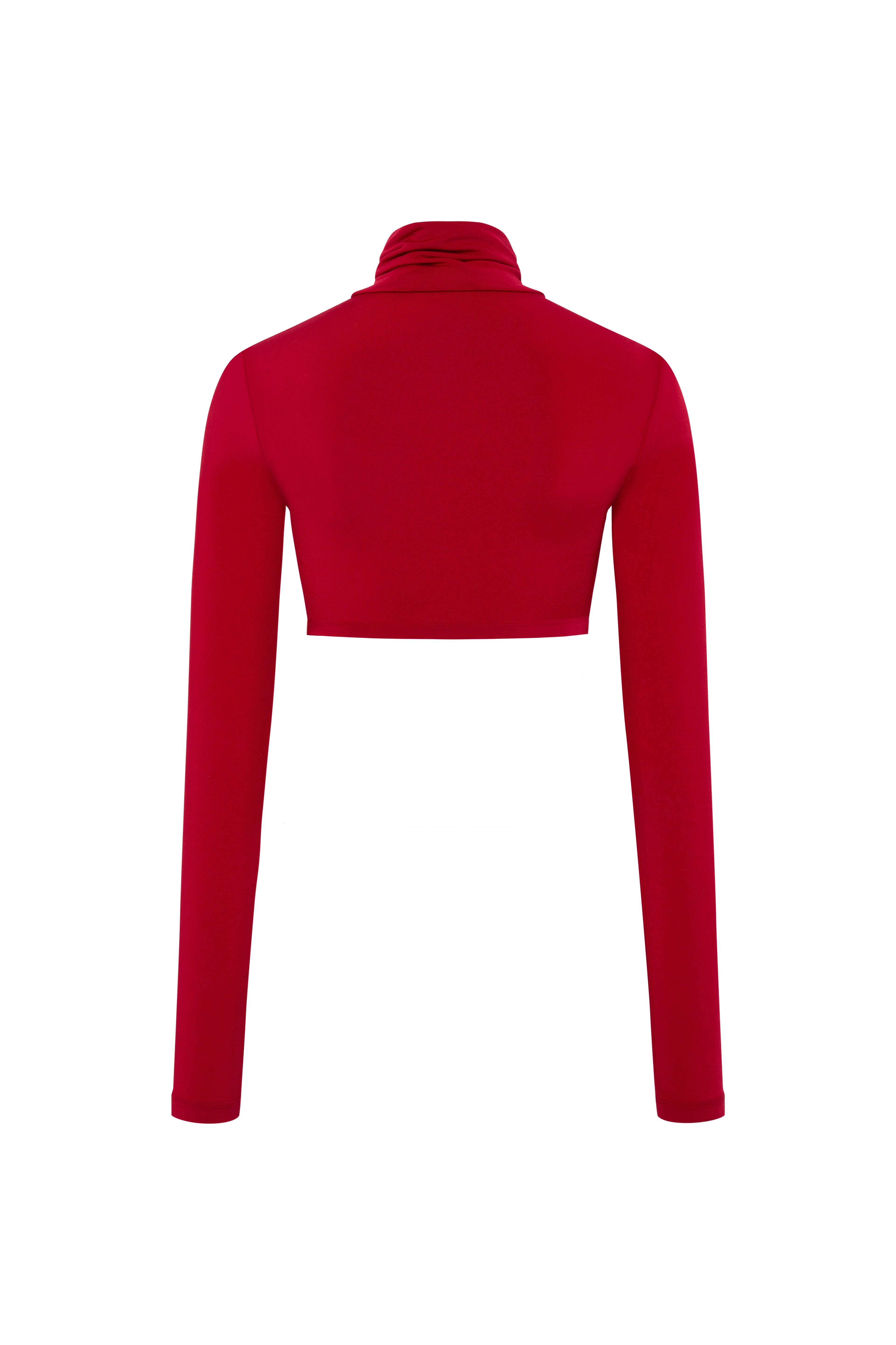 GEORGIE - Long sleeve cropped turtleneck top