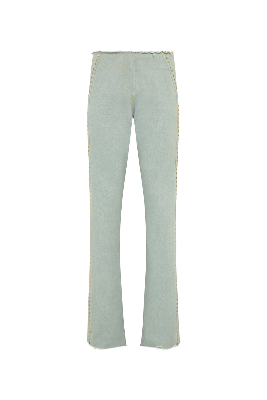GINY - Crystal embellished wide-leg jeans