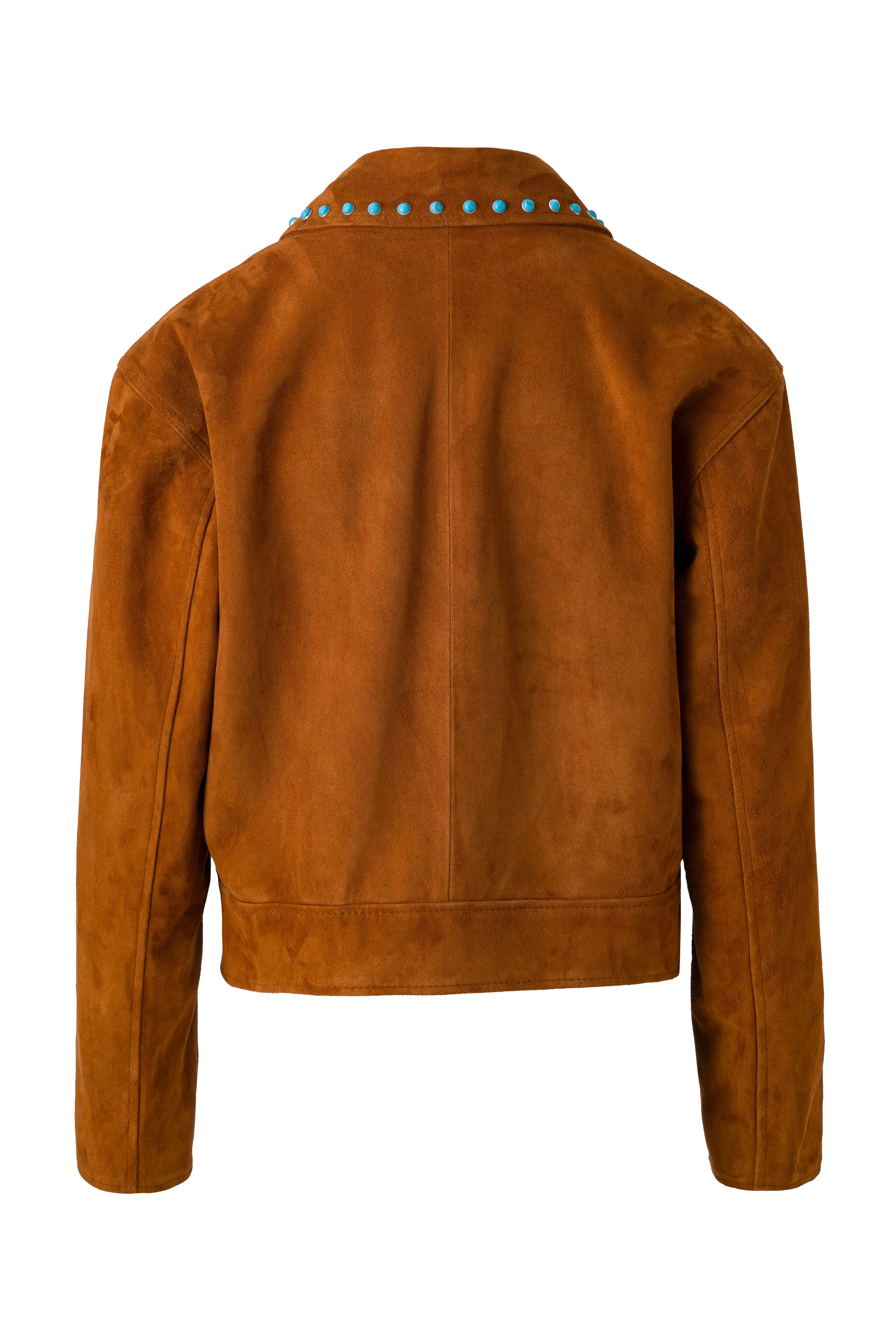 IOARIS - Stud detailed suede jacket