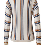 IRA - Striped knit polo top