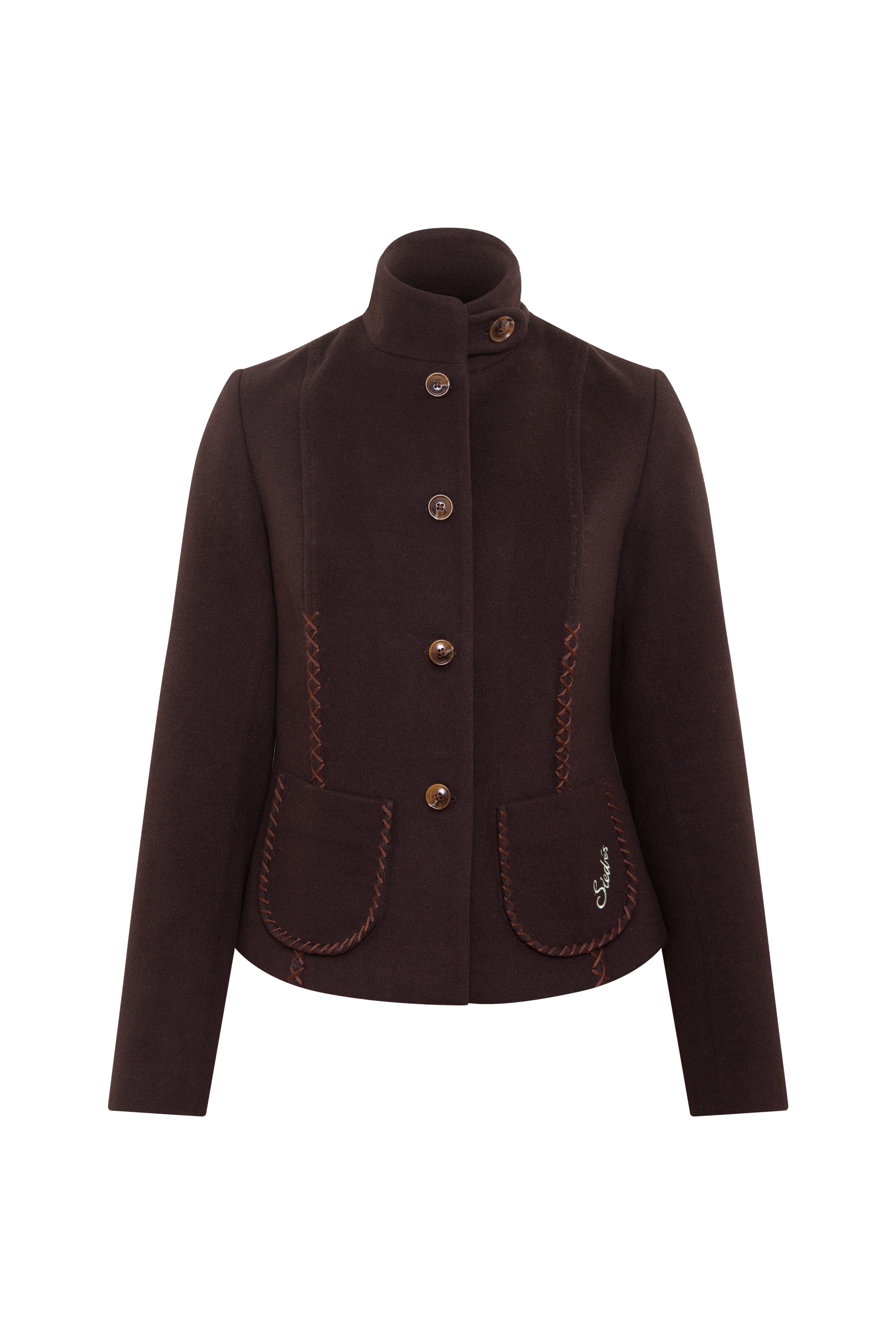 JACKIE - Structured jacket with stand collar