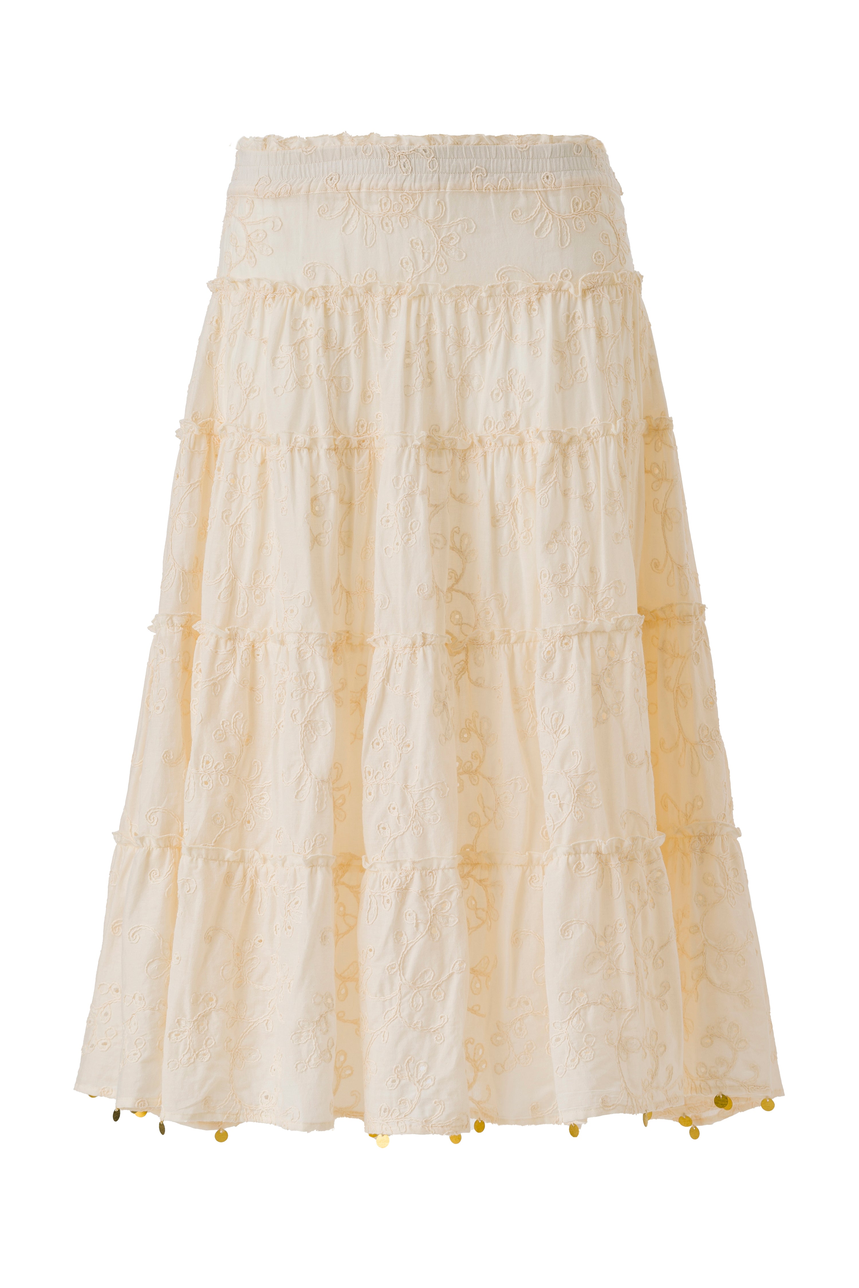 JAMIE - Broderie anglaise maxi skirt