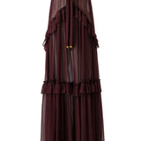 JOSIANE - Bead-embellished ruffled maxi dress