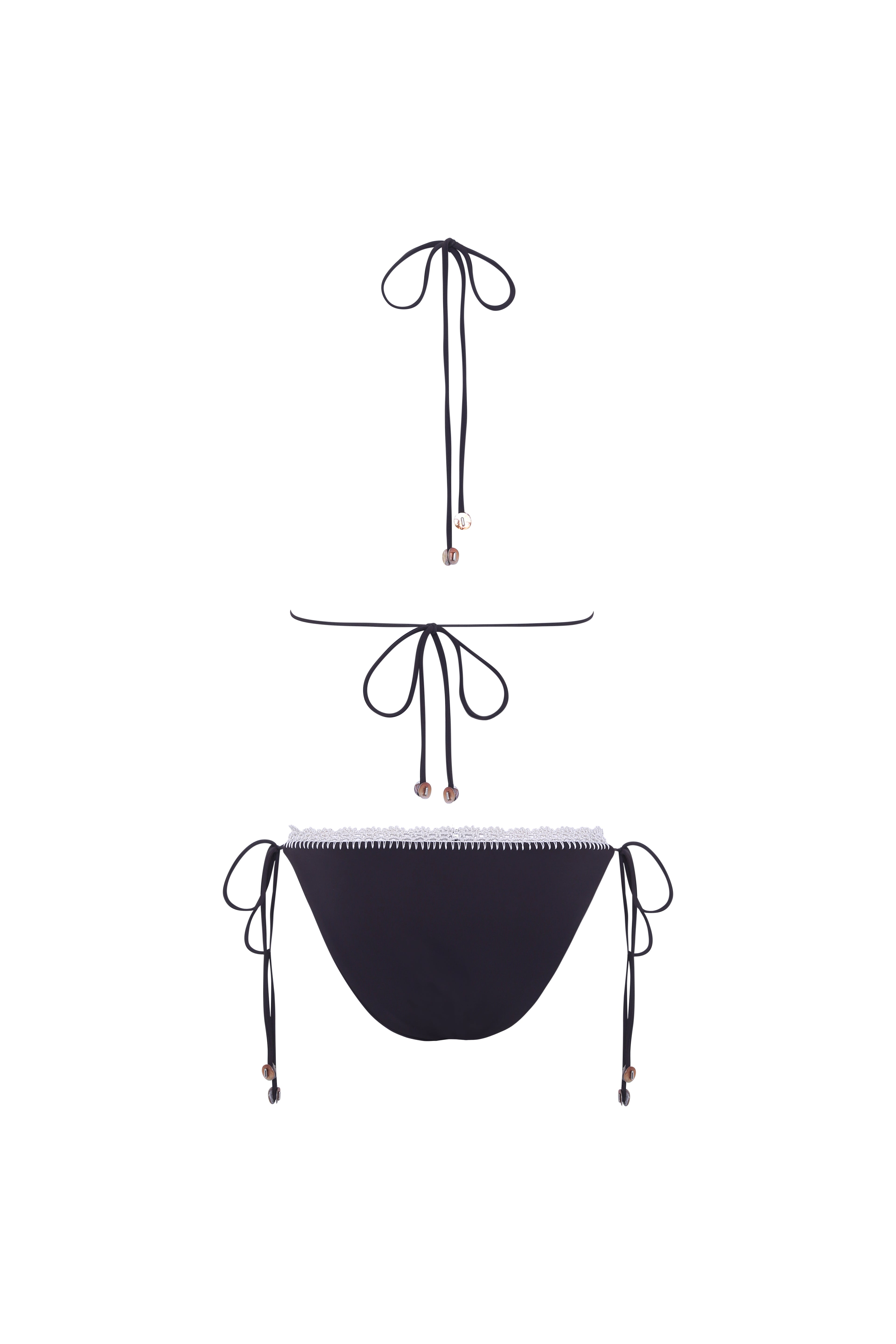 JUNIPER - Crochet detailed triangle bikini top
