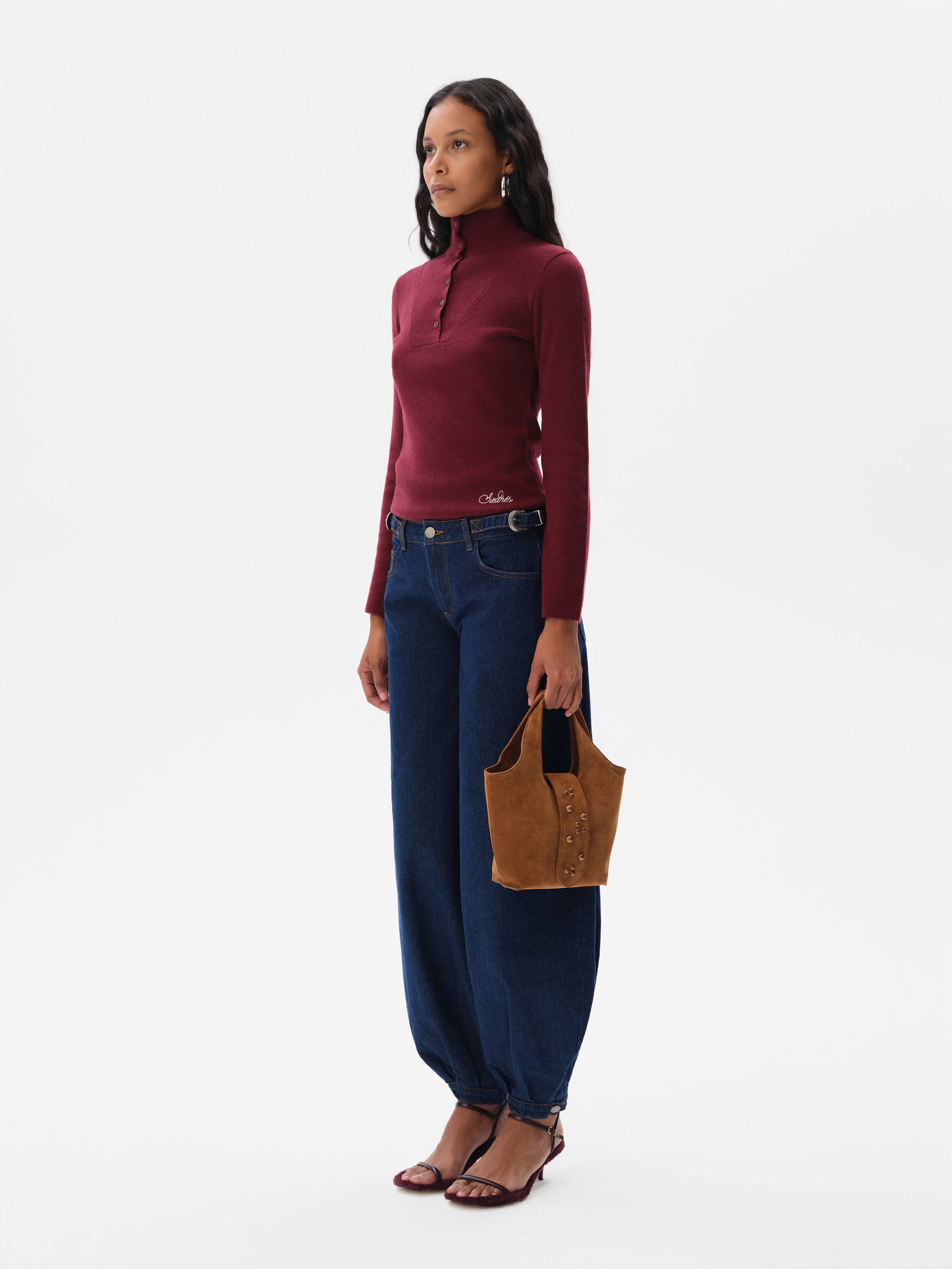 LEA - Mini studded tote handbag