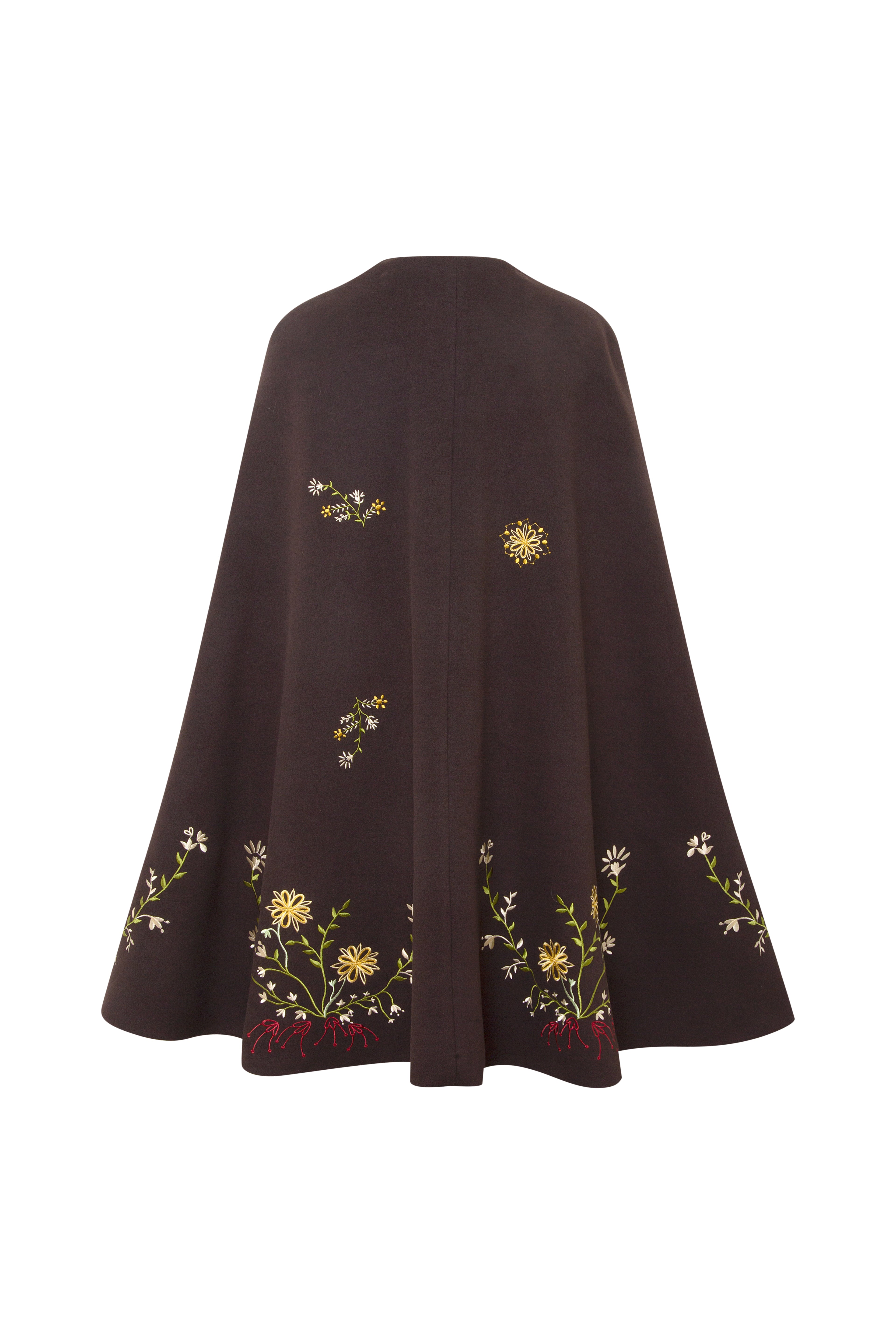 LORIN - Embroidered cape and dress set