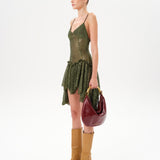 LUSTINA - Open-back sequin mini dress