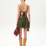 LUSTINA - Open-back sequin mini dress