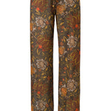 MANOCE - Wide-leg drawstring satin pants