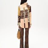MICLA - Patchwork satin button-down