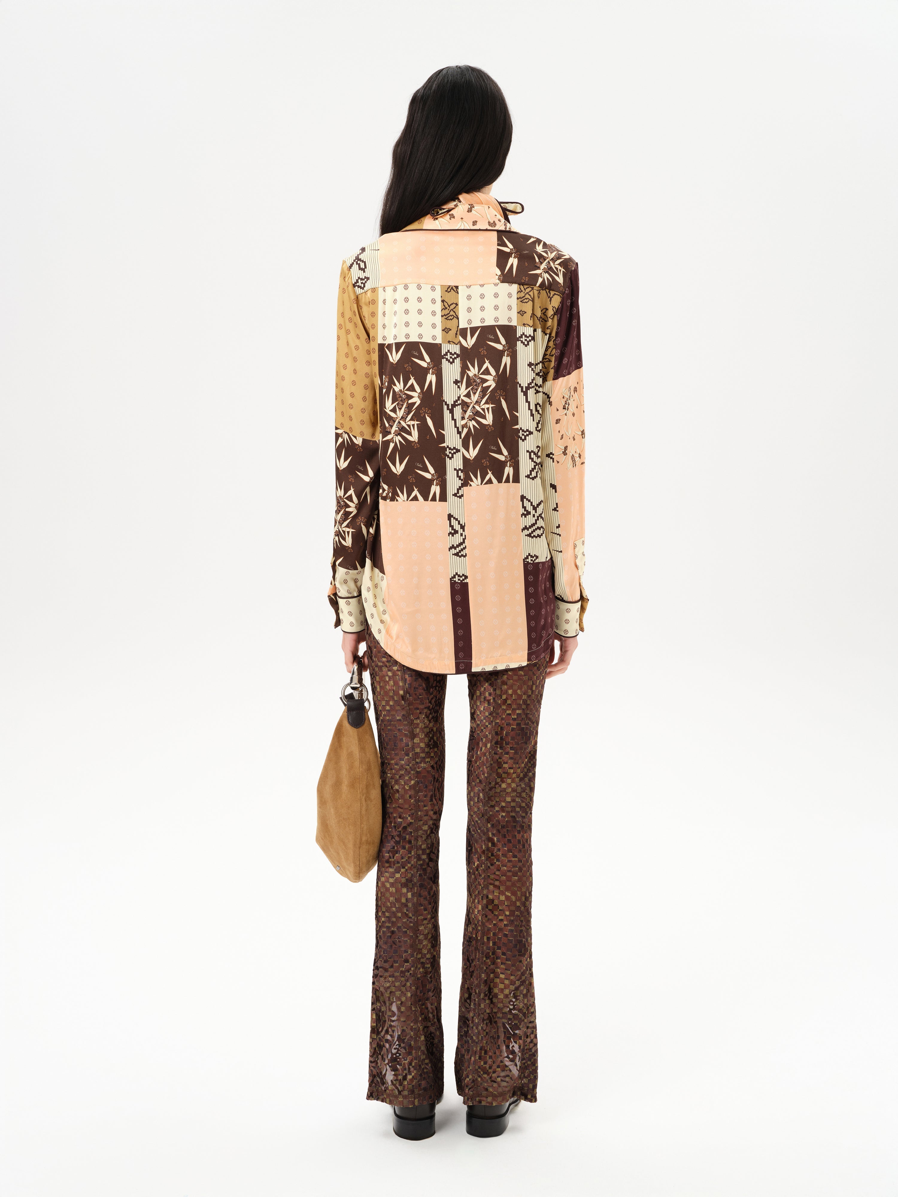 MICLA - Patchwork satin button-down