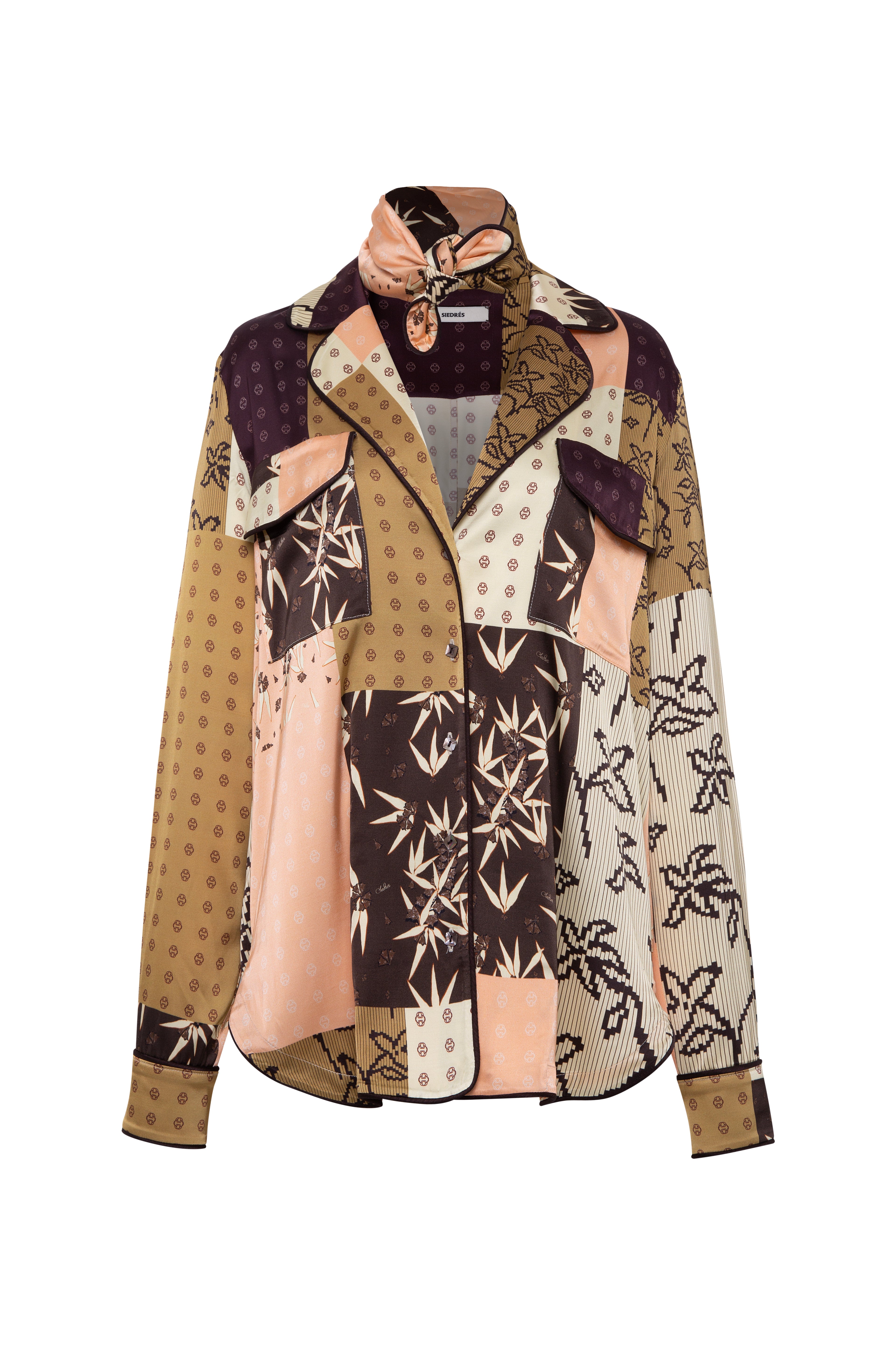 MICLA - Patchwork satin button-down