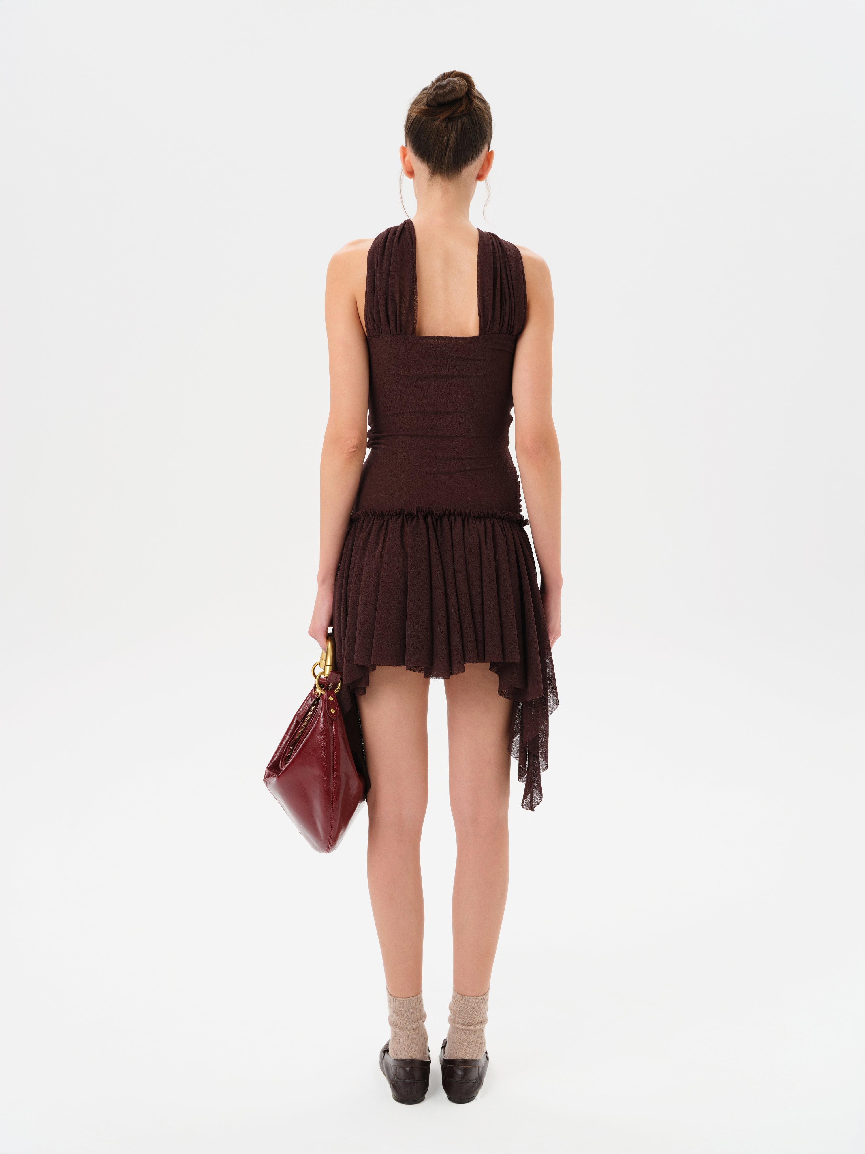 MILLY - Mini mesh dress with cut-out details